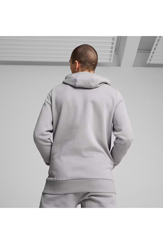 627345 Mercedes MAPF1 ESS Hoodie Erkek Kapüşonlu Sweatshirt GRİ