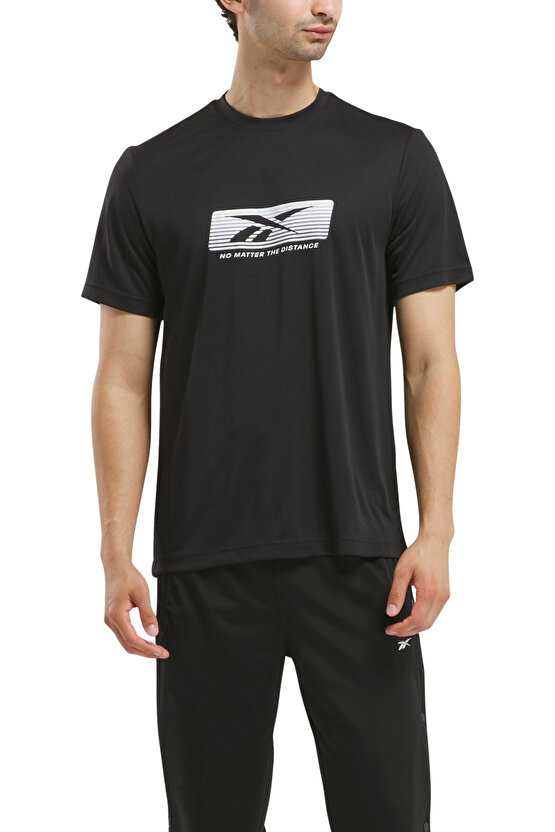 NO MATTER THE DIST GFX TE Siyah Erkek Kısa Kol T-Shirt