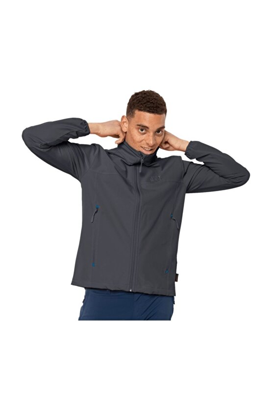 Erkek Koyu Gri Softshell & Polar