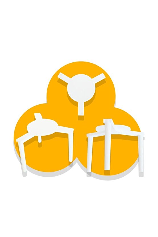 Plastik Pizza Ayağı 100 Adet (Pizza Kutusu Destekleyici) Tripod