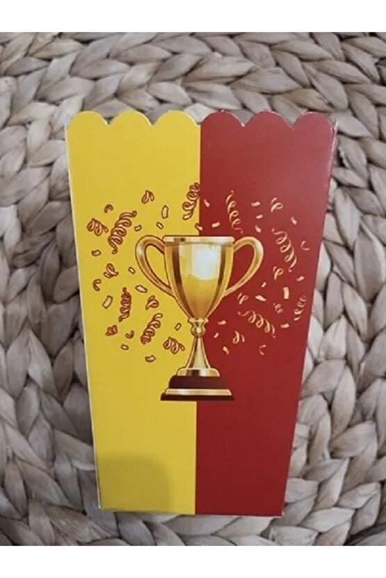 Sarı Kırmızı Kupalı Mısır Kutusu 8 Li Paket