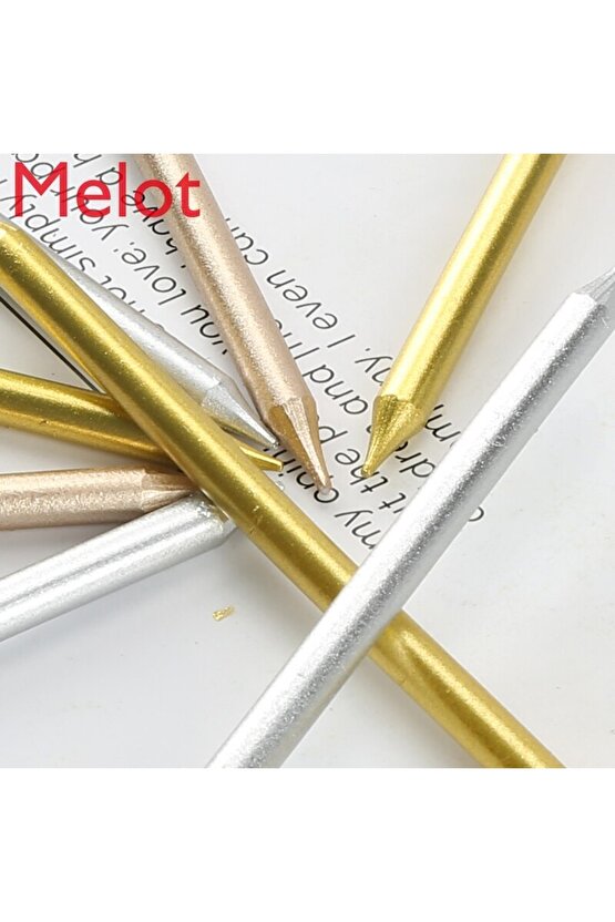 Uzun Gold Pasta Mumu 20 Cm 6lı Set