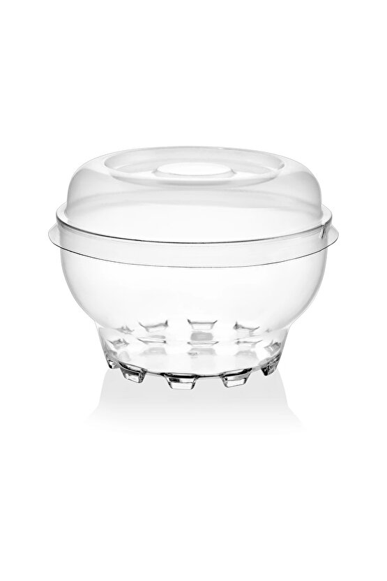 300cc Luca Şeffaf Plastik Kase Kapağı - 20 Adet Sadece Kapak