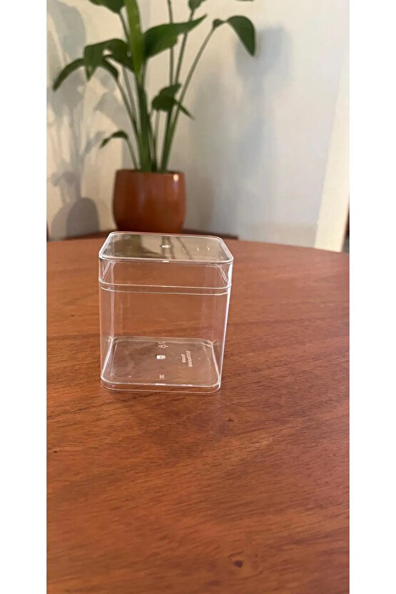 PLASTİK TATLI KASESİ SUNUM KASESİ KAPAKLI 10 ADET MİKA PLASTİK KASE MAGNOLYA,TİRAMİSU,PUDİNG,AŞURE..