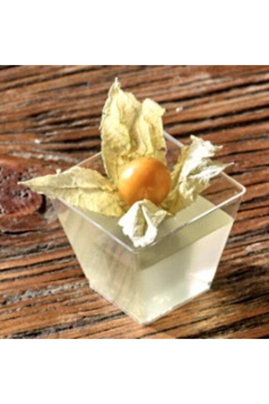 Kristal Plastik 60cc Kübik Kase Sosluk 50 Adet