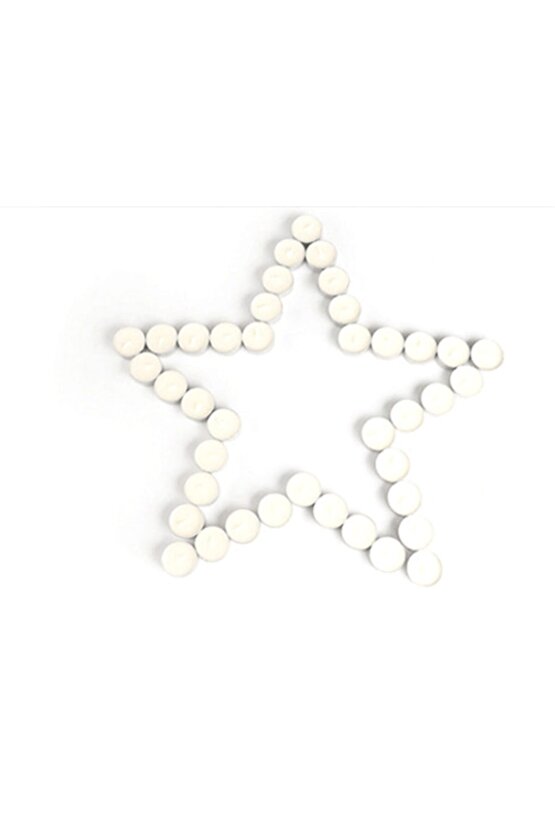 Beyaz 50li Tealight Mum