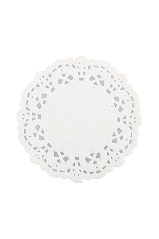 Dantel Kağıt Bardak Altlığı - Çay Bardağı Kağıt Altlığı - 10 Adet 500lü Paket - 12,5 Cm.