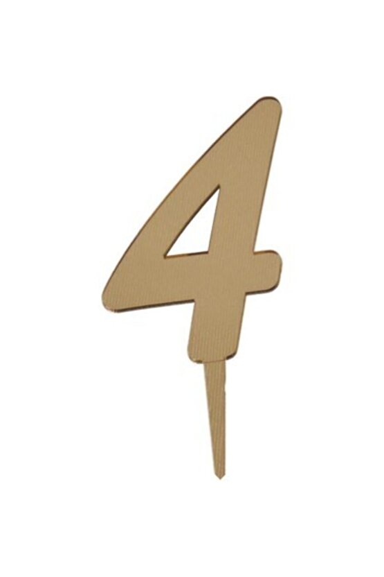 4 Rakam Pleksi Gold