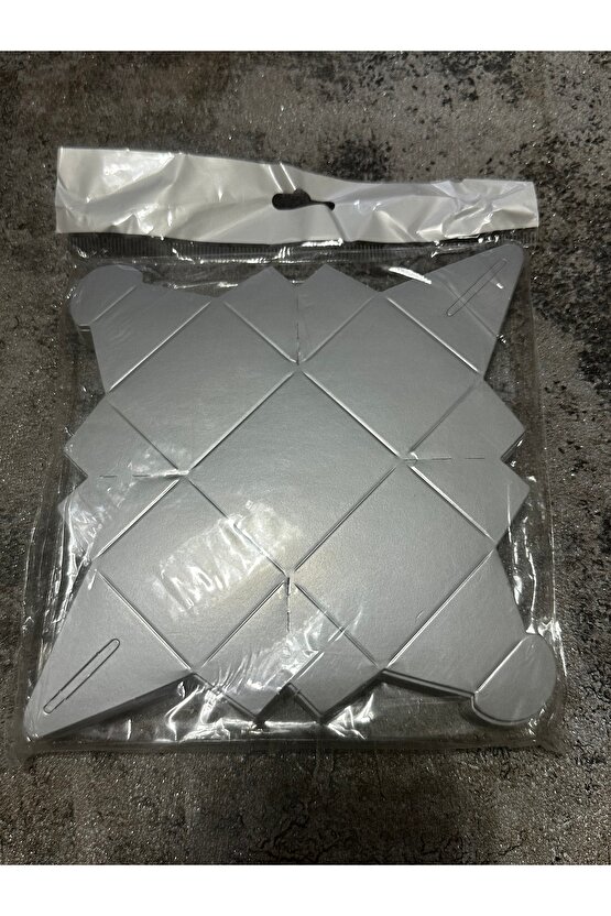 Partycom gümüş lokum kutusu 50 adet