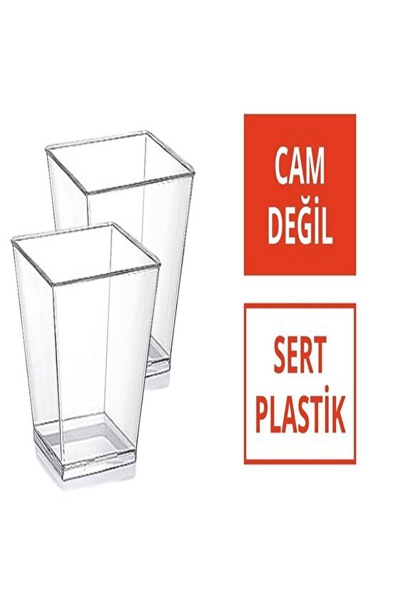 20 Adet Mini Sunum Kasesi Magnolya Dondurma Puding Tatlı Meze Salata Cup Kabı Sert Plastik Mika Kase