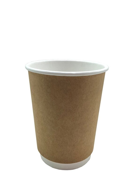 8 Oz Double Wall Kraft Karton Bardak 500lü Koli