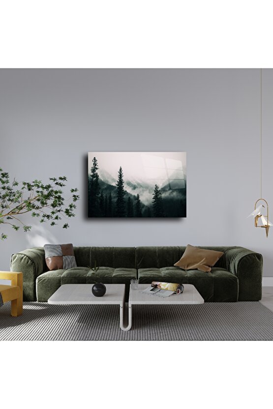 Sisli Çam Ormanı Cam Tablo