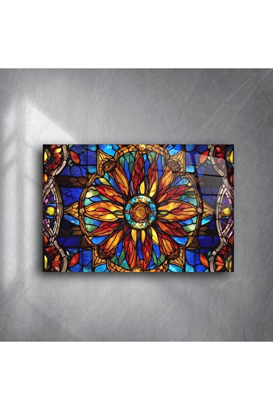 Vitray Mandala Duvar Tablosu