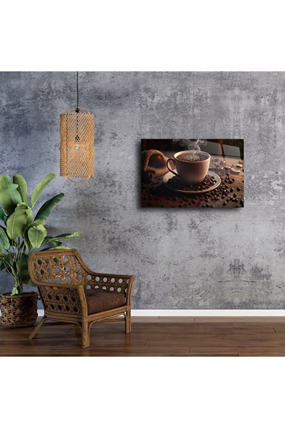 Rustik Cam Duvar Tablosu