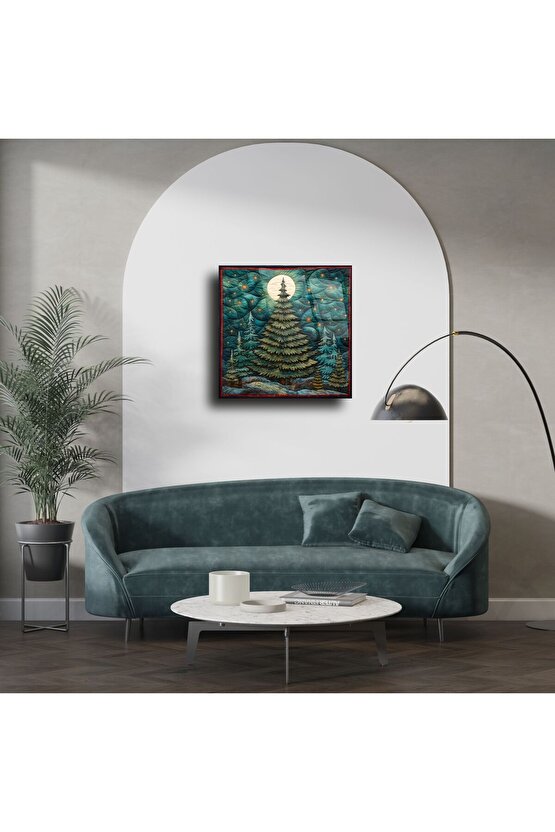 Sıcak Çam Ağacı Ay Işığı Sanatı