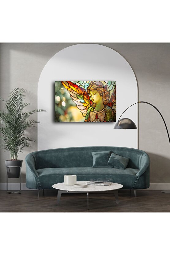 Melek Figürlü Cam Tablo