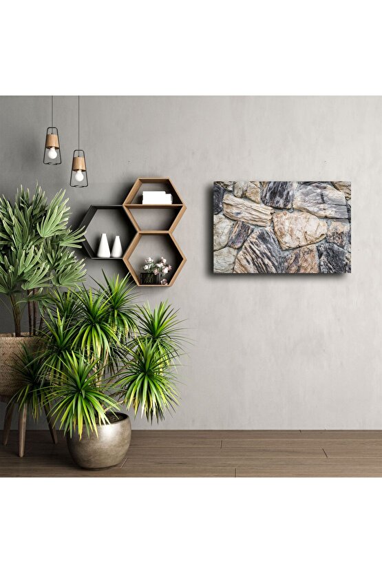 Doğal Nehir Taşları Akrilik Tablo