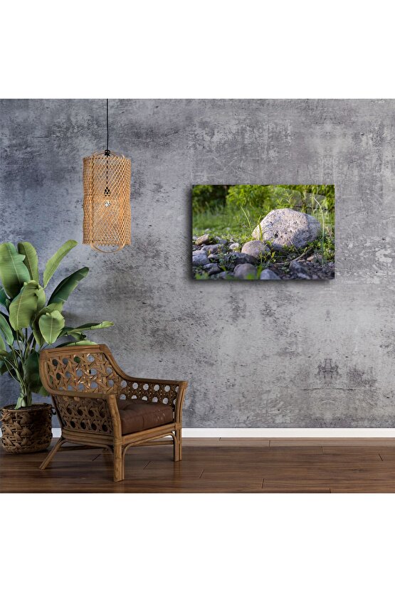 Doğal Taşlı Çakıl Duvar Sanatı Dijital İndirme