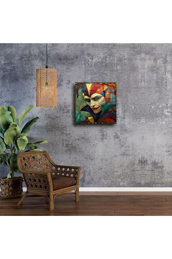 Joker Maskeli Cam Tablo