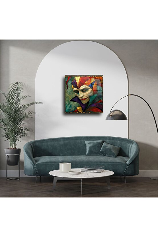 Joker Maskeli Cam Tablo