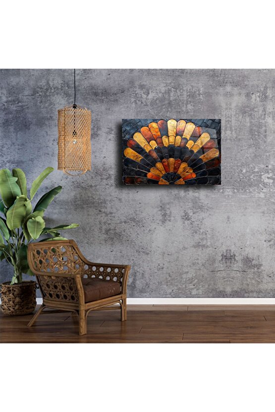 El Yapımı Lüks Cam Mozaik Duvar Dekoru