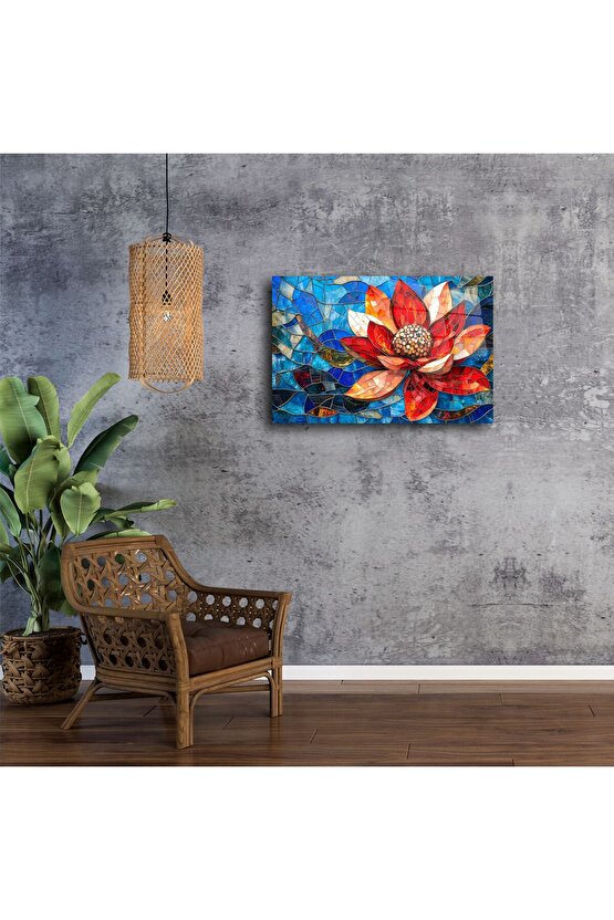 El Yapımı Renkli Mozaik Cam Tablo