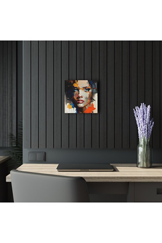 Kadın Model Cam Tablo Duvar Dekoru 9