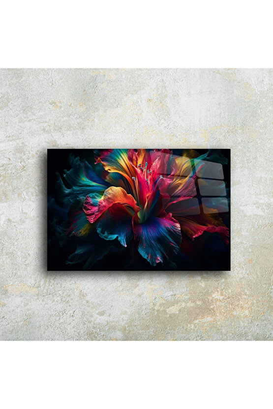 Karışık Desenler Cam Tablo Duvar Dekoru 12