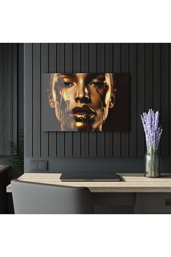 Kadın Model Cam Tablo Duvar Dekoru 16