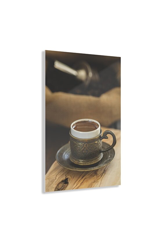 Türk Kahvesi Cam Tablo Duvar Dekoru