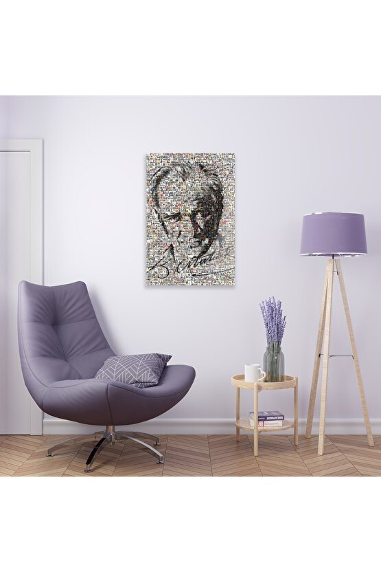 Atatürk Model 2 Cam Tablo Duvar Dekoru