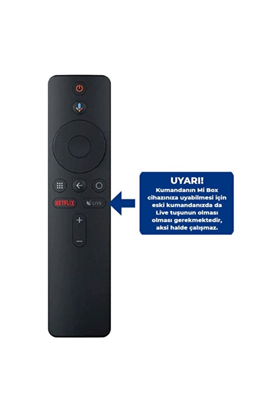 Xiaomi Mi Box S Netflix-live Tuşlu Kumanda