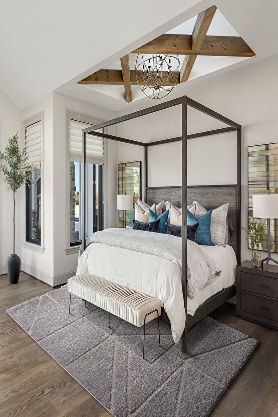 B109 Gri Kolay Kullanım Hav Toz Vermez Yumuşak Dokulu Uzun Tüylü Modern Shaggy Halı