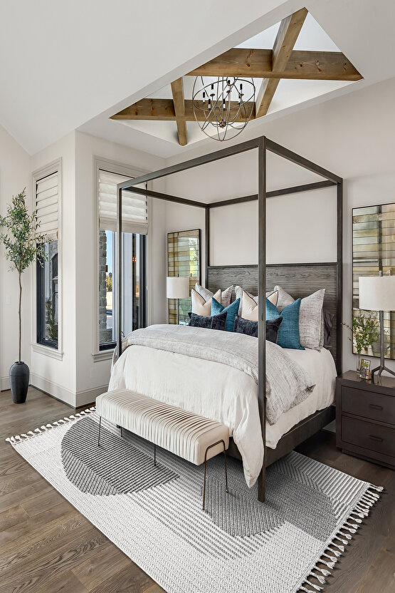 Mumbai 321 Gri - Beyaz Yumuşak Dokulu Halı Kilim Salon Mutfak Koridor  Yolluk Dokuma Makine Halısı