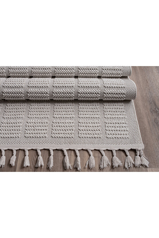 Bukle Vizon Yumuşak Dokulu Halı Kilim Salon Mutfak Koridor Kesme Yolluk Dokuma Makine Halısı 11880