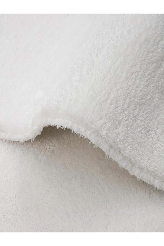 Gri Yıkanabilir Yolluk Kaymaz Taban Uzun Tüylü Yumuşak Halı Kaymaz Tüylenmez