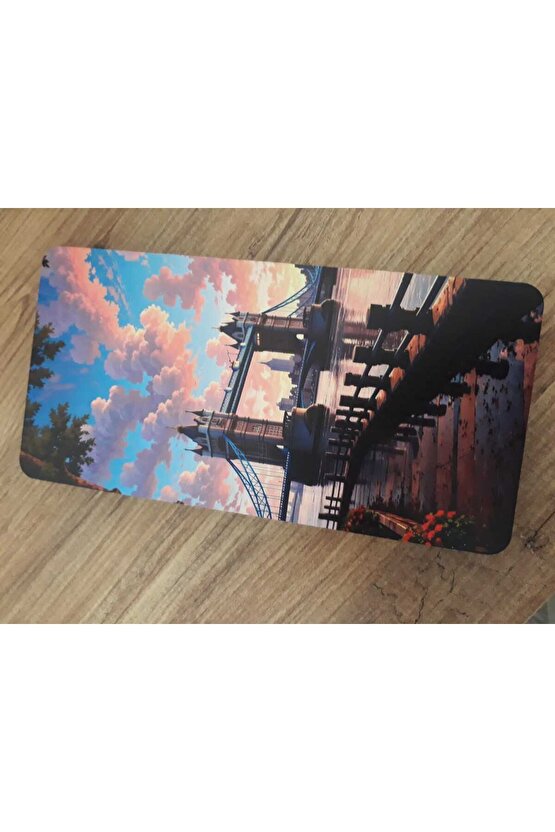 Mini Tavla Seyahat Tavla Cep Tavla 24x24 Özel Deri Kılıflı-LONDRA