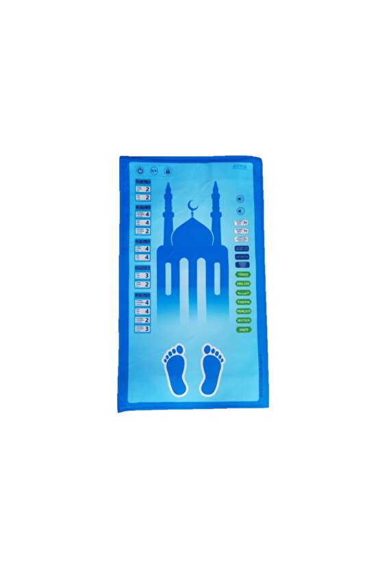 MAVİ BENİM SECCADEM Sesli Konuşan Namaz Kıldıran Seccade ( 7 Dil Seçeneğiyle )