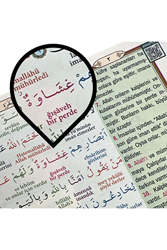 Cami Boy Kuranı Kerim Ve Satır Arası Kelime Türkçe Okunuşlu Ve Meali 6 Özellikli Mealli Kuran