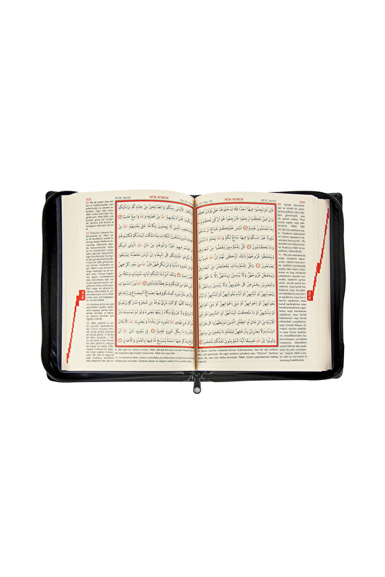 Kabeli Çanta Boy Fermuarlı Mealli Kuranı Kerim