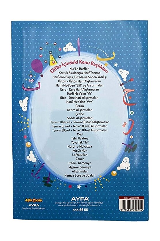 Kuran Öğreniyorum Elif Ba Mavi