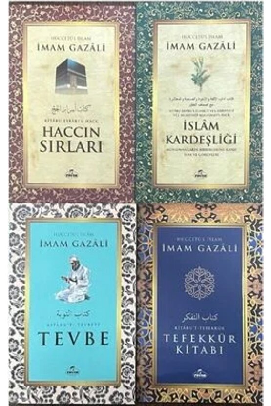 İmam Gazali 4lü Set: Haccın Sırları -islam Kardeşliği-tevbe-tefekkür Kitabı