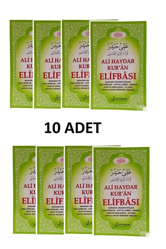 Ali Haydar Kuran Elifbası --10 Adet