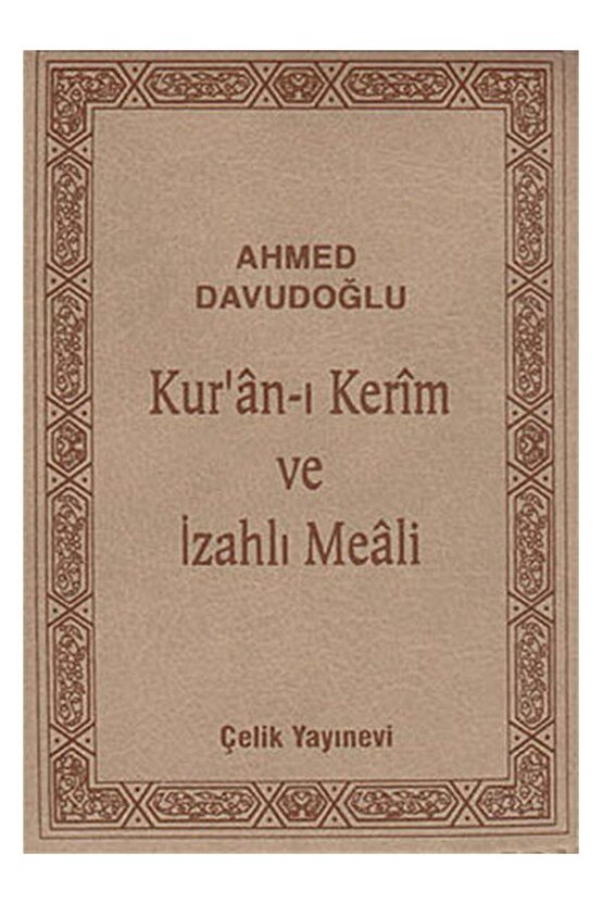 Kuranı Kerim Ve Izahlı Meali (cep Boy Kılıflı) Ahmed Davudoğlu