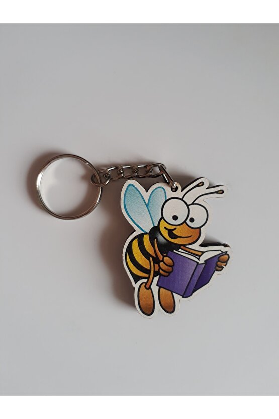 Ahşap Çift Yönlü Anahtarlık Okuyan Arı