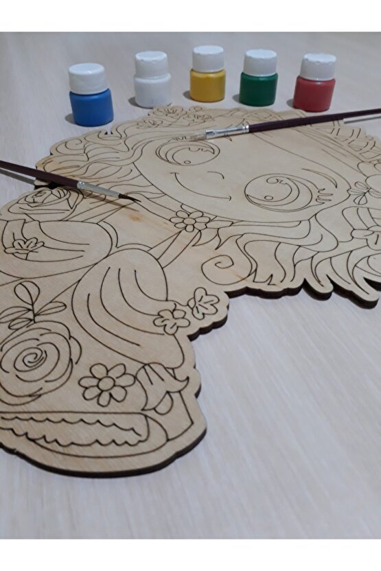 Prenses Ahşap Boyama Seti