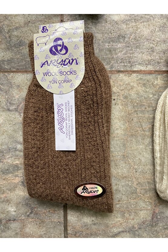 %100 Dikişsiz (36-40) Yün Çorap
