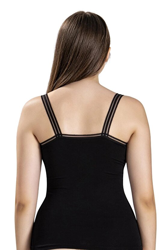 Kadın V Yaka İp Askılı Atlet 553 - 9 Adet