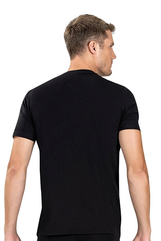 Erkek Sıfır Yaka Kısa Kol Atlet Fanila 111 - 6 Adet