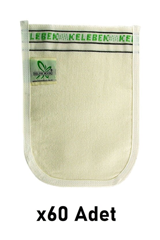 Ekstra Kalın Beyaz Banyo Hamam Kesesi 60 Adet